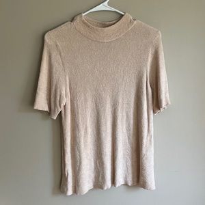 LOFT Mockneck Short-Sleeved Sweater